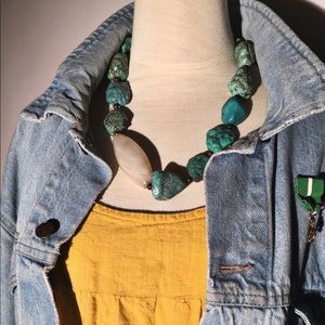 Turquoise Rock 💎 Necklace | Unique | Artsy